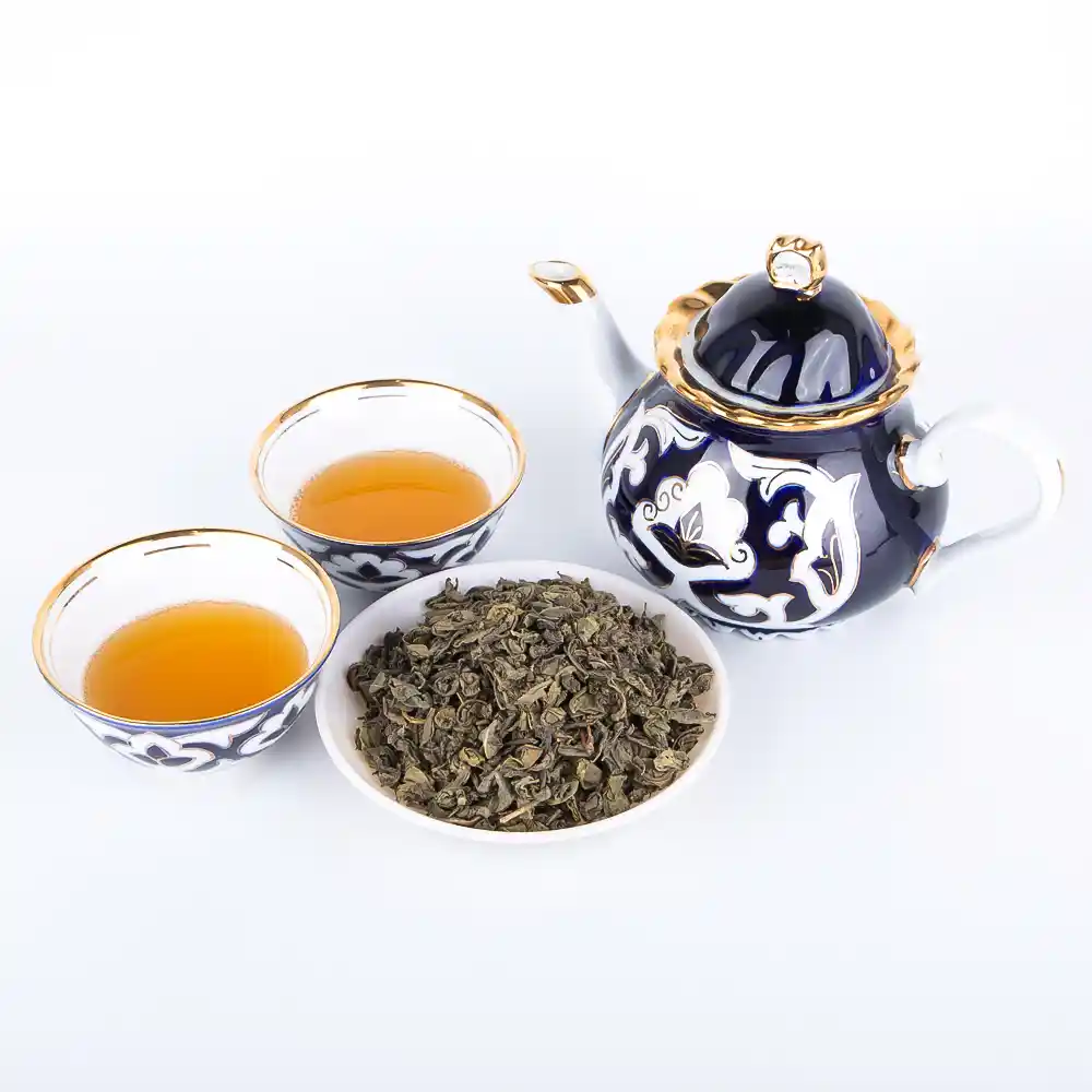 gunpowder tea brewing