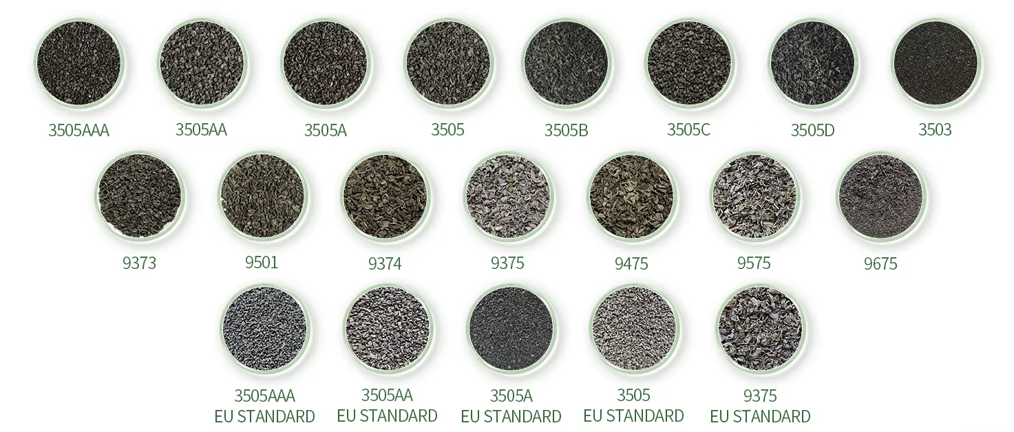 different gunpowder tea grades from Ruixing tea