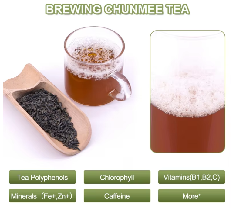 brewing chun mee tea